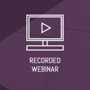 Recorded Webinar