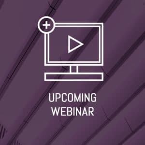 Upcoming Webinar