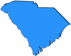 Blue image of South Carolina