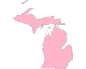 outline of michigan